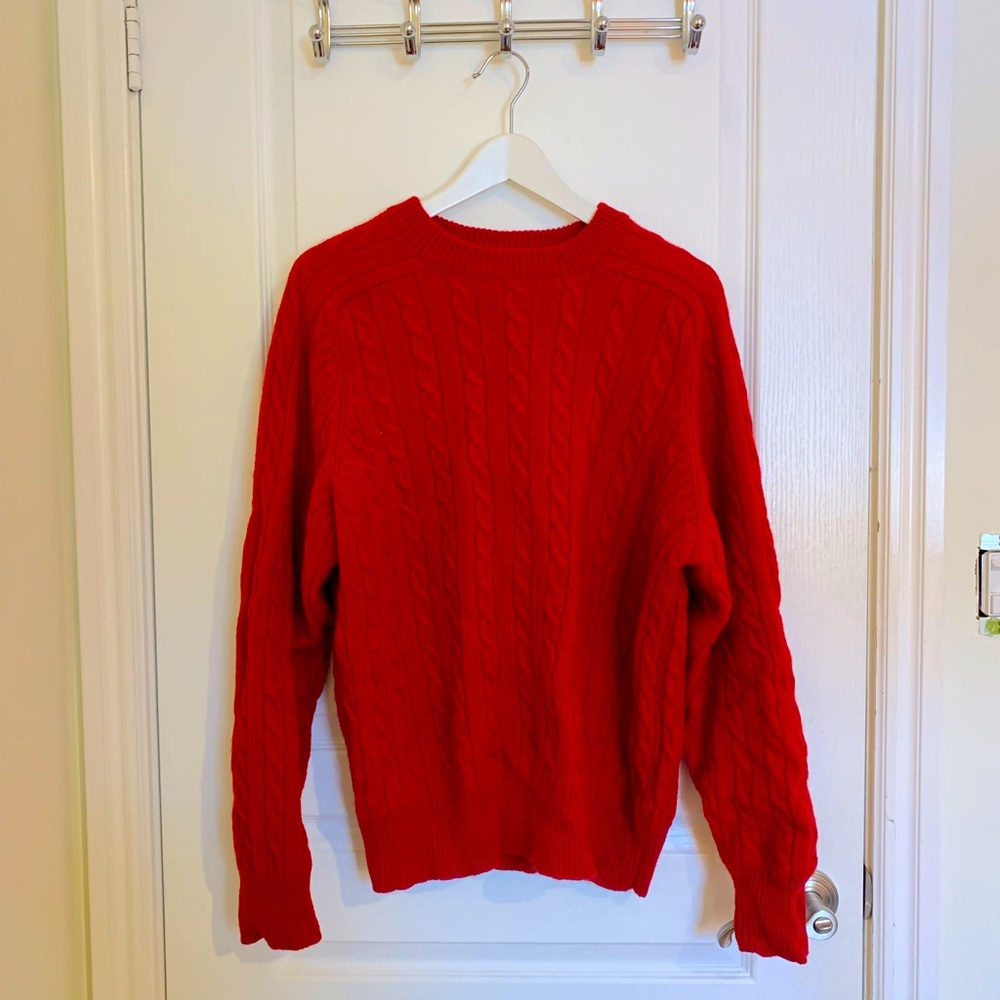 Vintage wool cable knit sweater